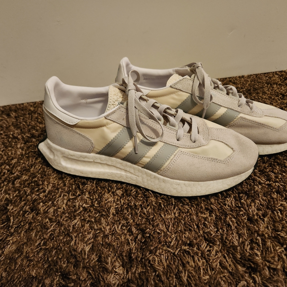 adidas Athletic Shoes in Gray and Cream